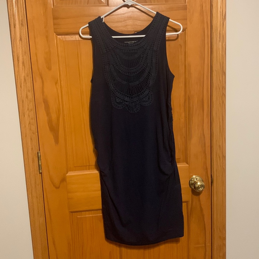Navy Maternity Dress